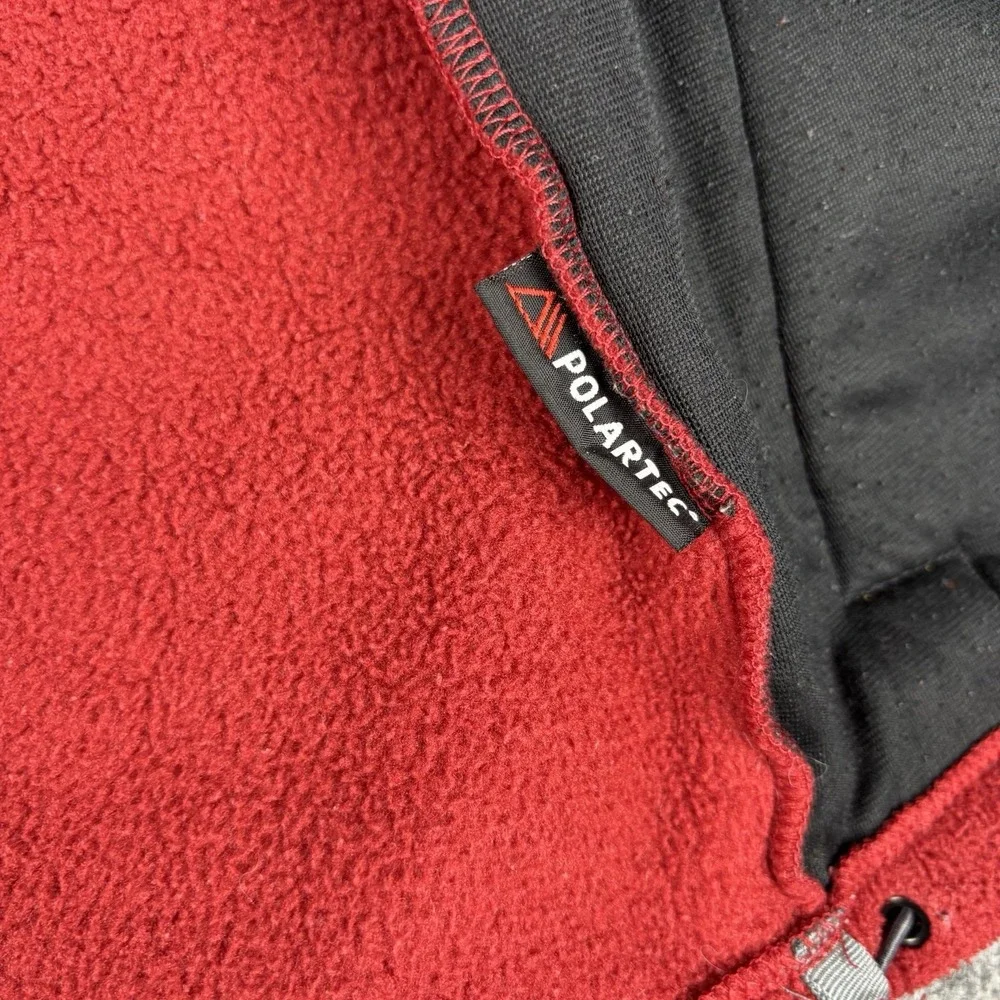 The North Face Jacket Mens Xl Polartec‎ Fleece Red Full Zip Outdoor Coat Casual